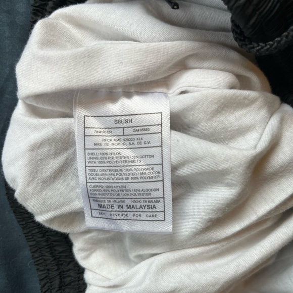 Nike Vintage 90s Track Pants Black Parachute Joggers Men’s L Y2K Retro - Picture 12 of 14